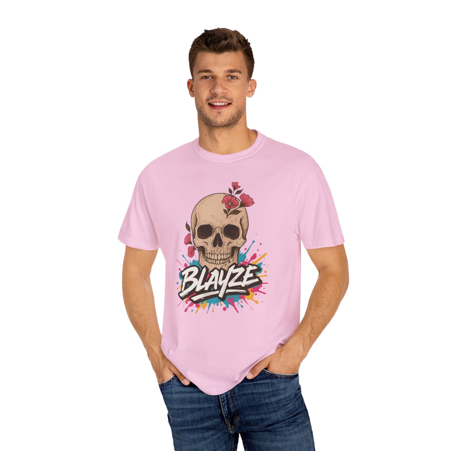 Unisex Garment-Dyed T-Shirt - TRIAD Mind Fire Form Design