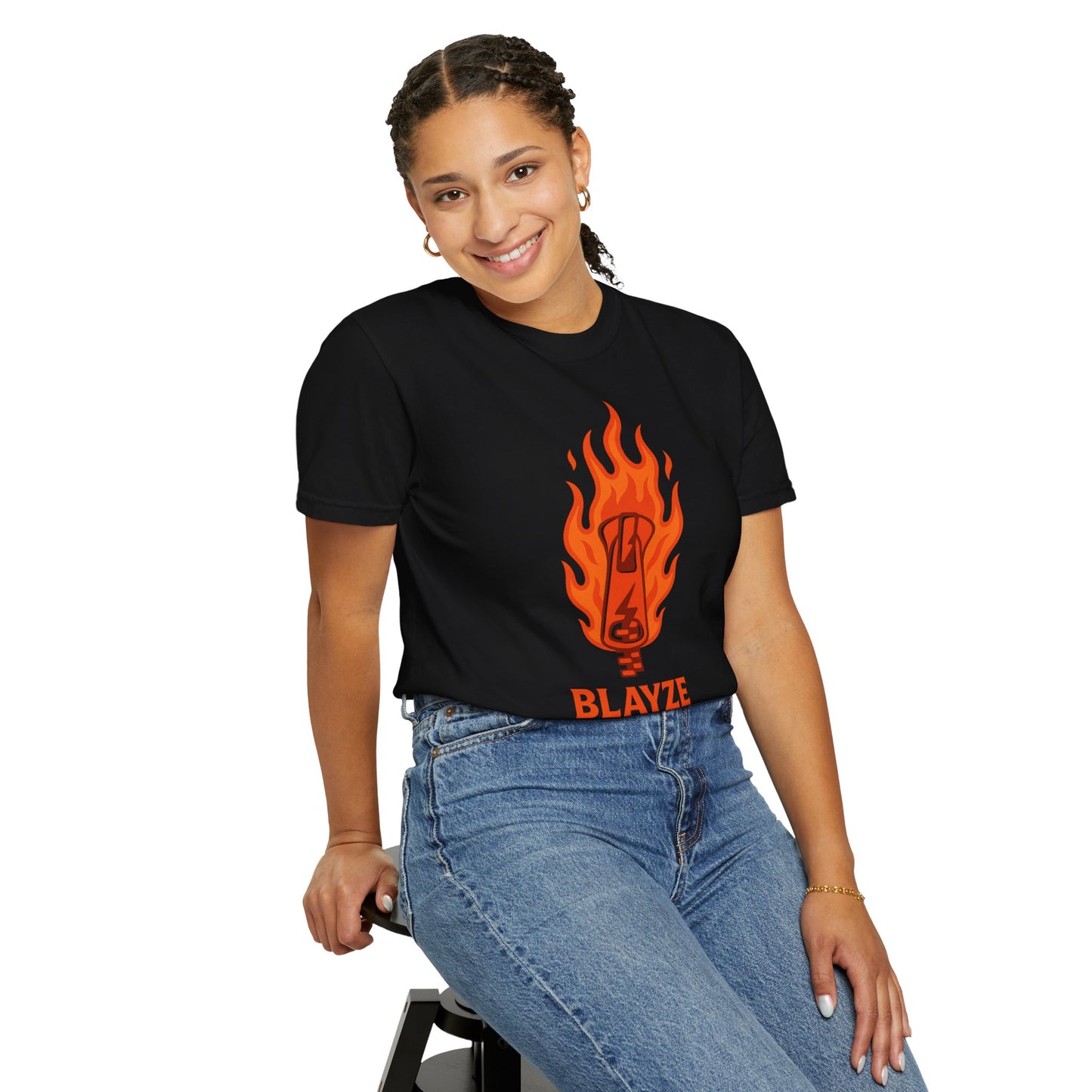 Blayze Flame Graphic Unisex T-Shirt | Trendy Fire Design