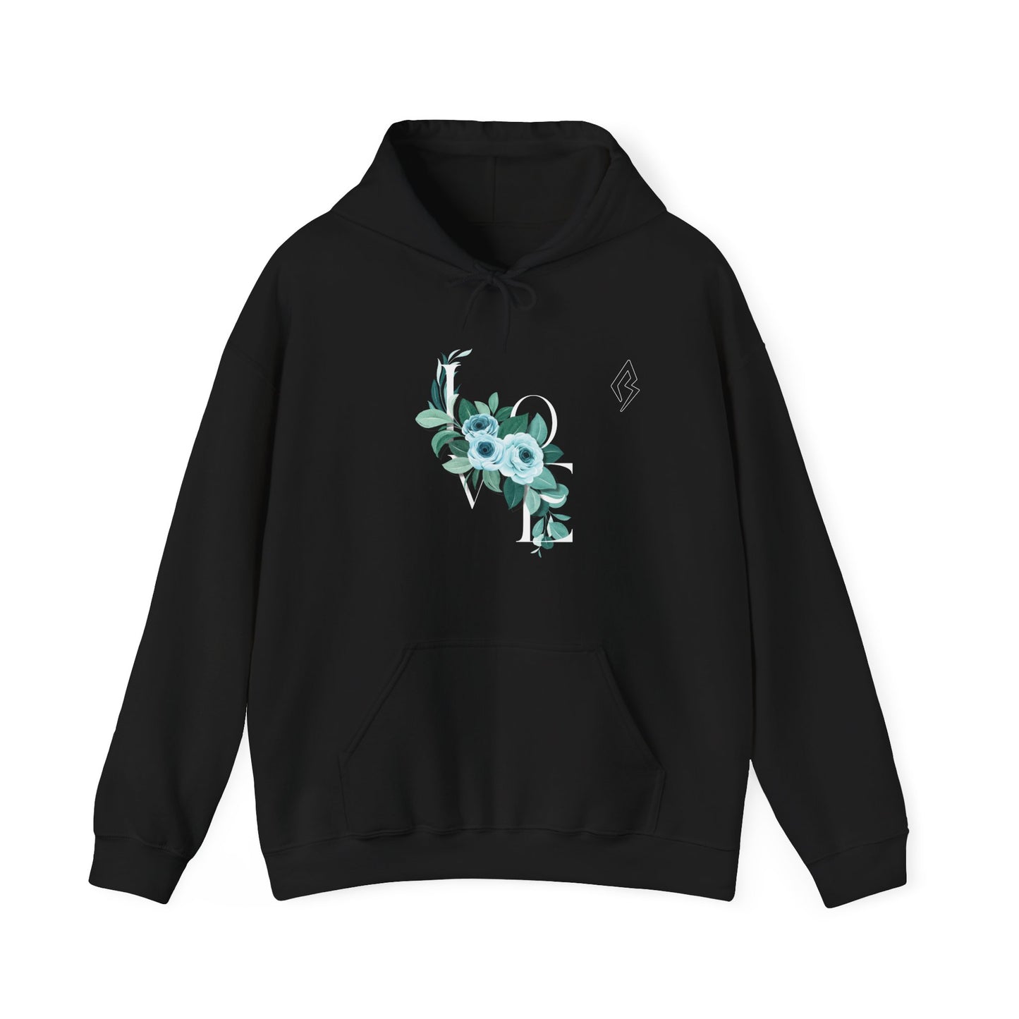 Unisex Heavy Blend Hooded Sweatshirt - Cozy Floral Design for Comfort & Style