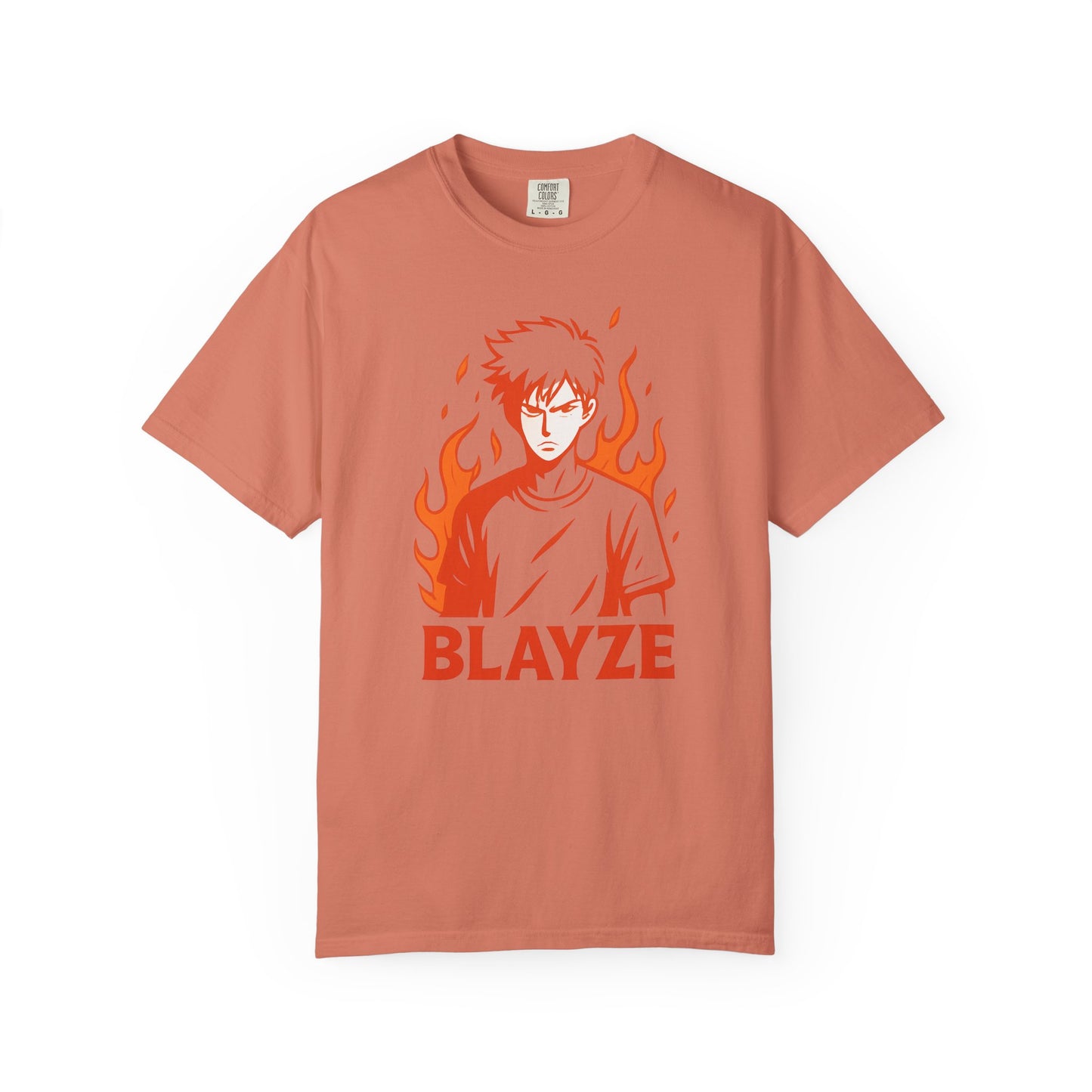 Unisex Blayze Fire Graphic T-Shirt - Cool Casual Wear for Anime Lovers