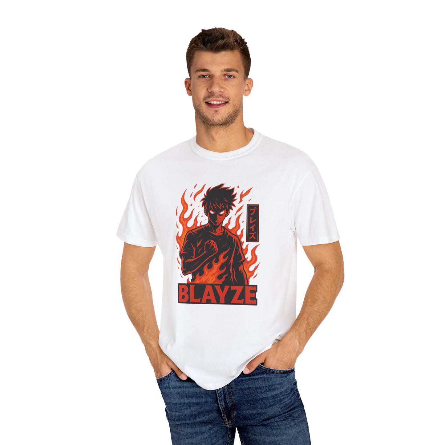 Blayze Flame Graphic Unisex T-Shirt - Trendy Streetwear for Anime Fans
