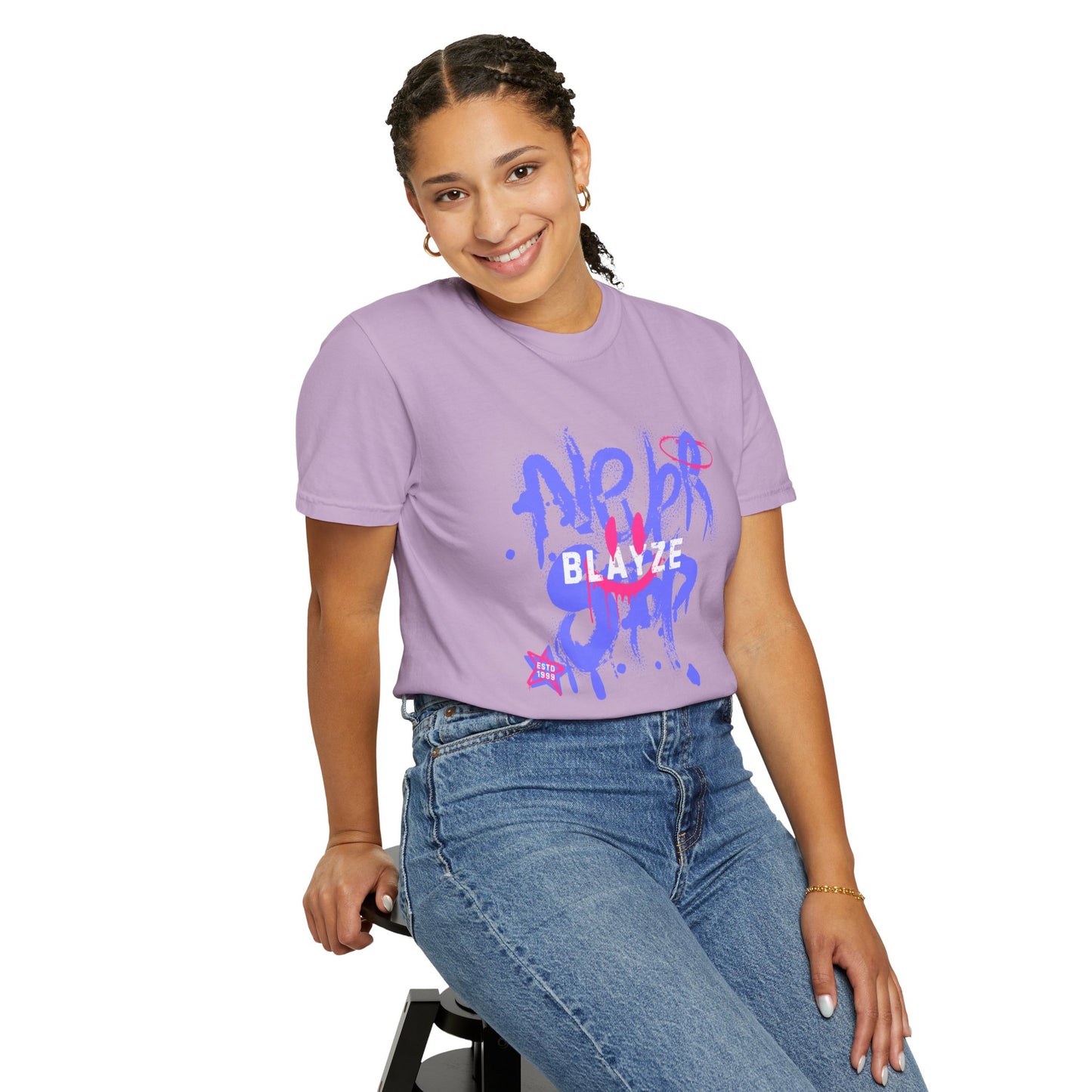 Graffiti Style Unisex Garment-Dyed T-Shirt - "Never Blend In"