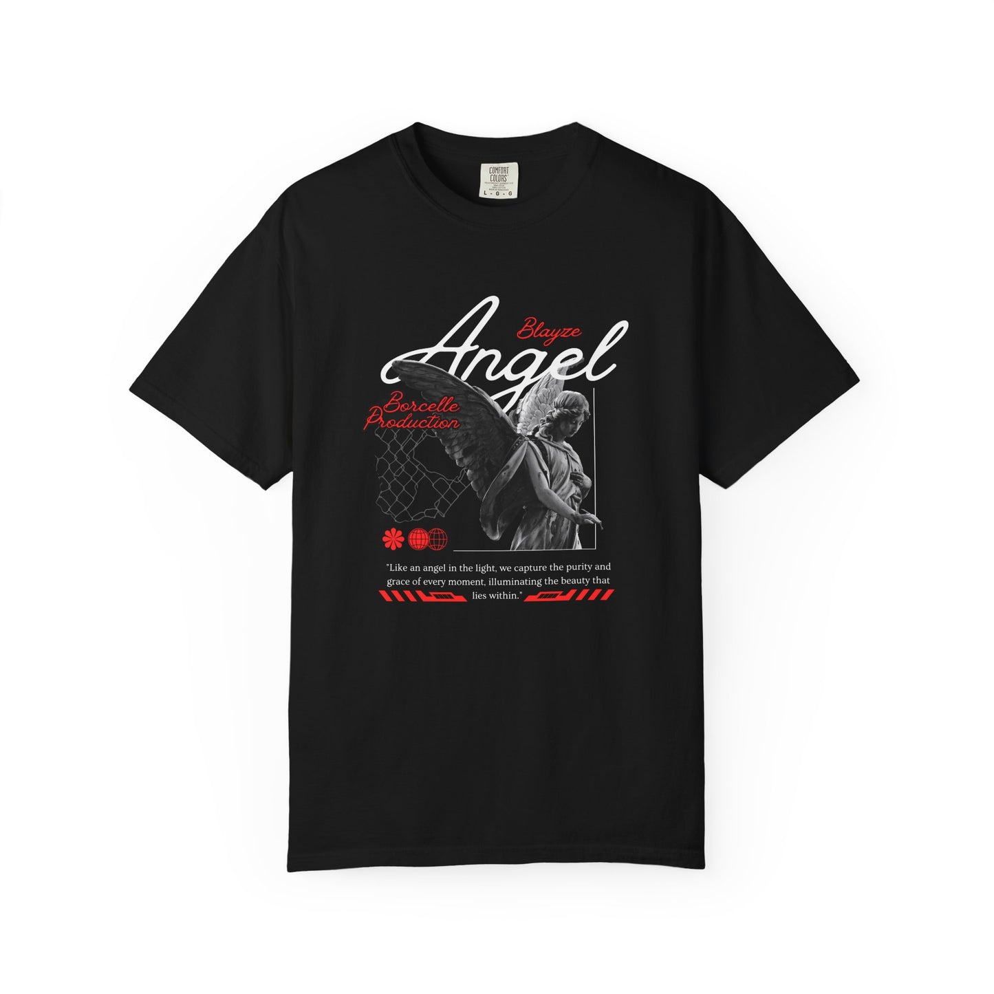 Unisex Garment-Dyed T-Shirt - ‘Angel’ Graphic Tee for Empowerment and Inspiration