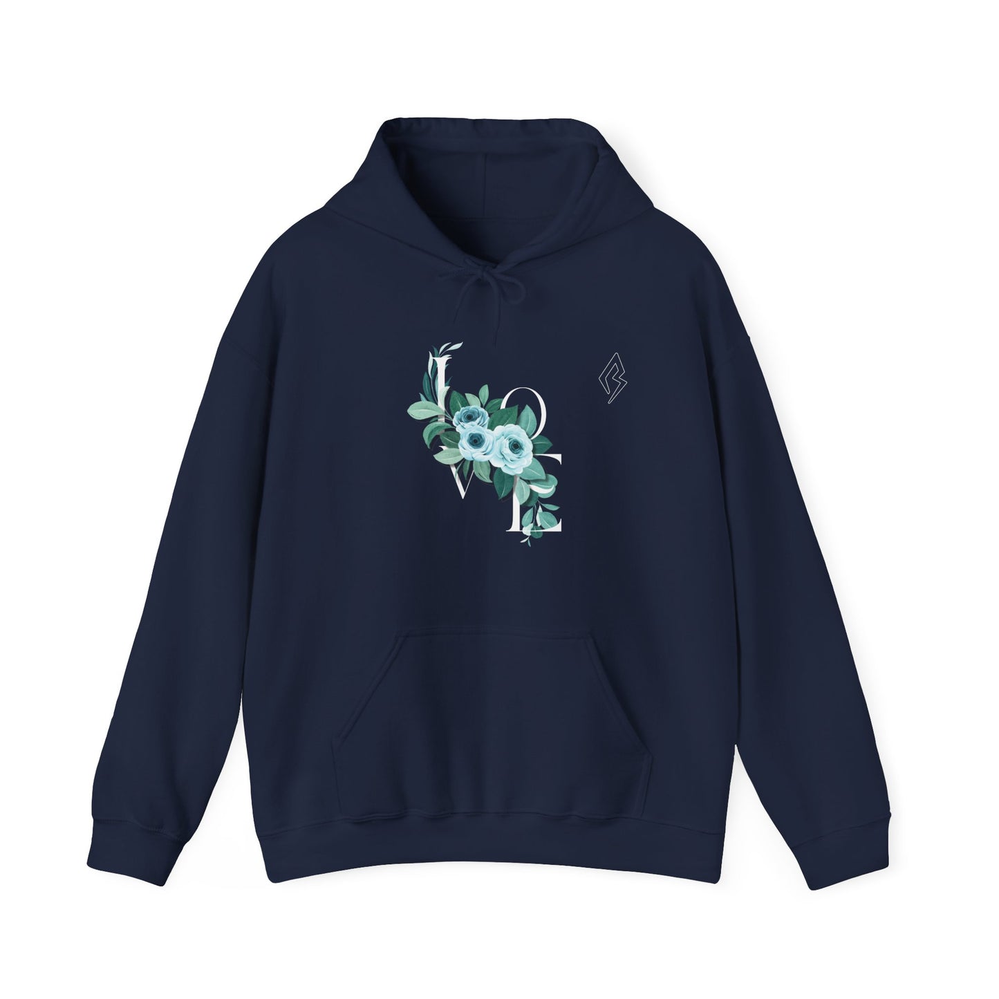 Unisex Heavy Blend Hooded Sweatshirt - Cozy Floral Design for Comfort & Style