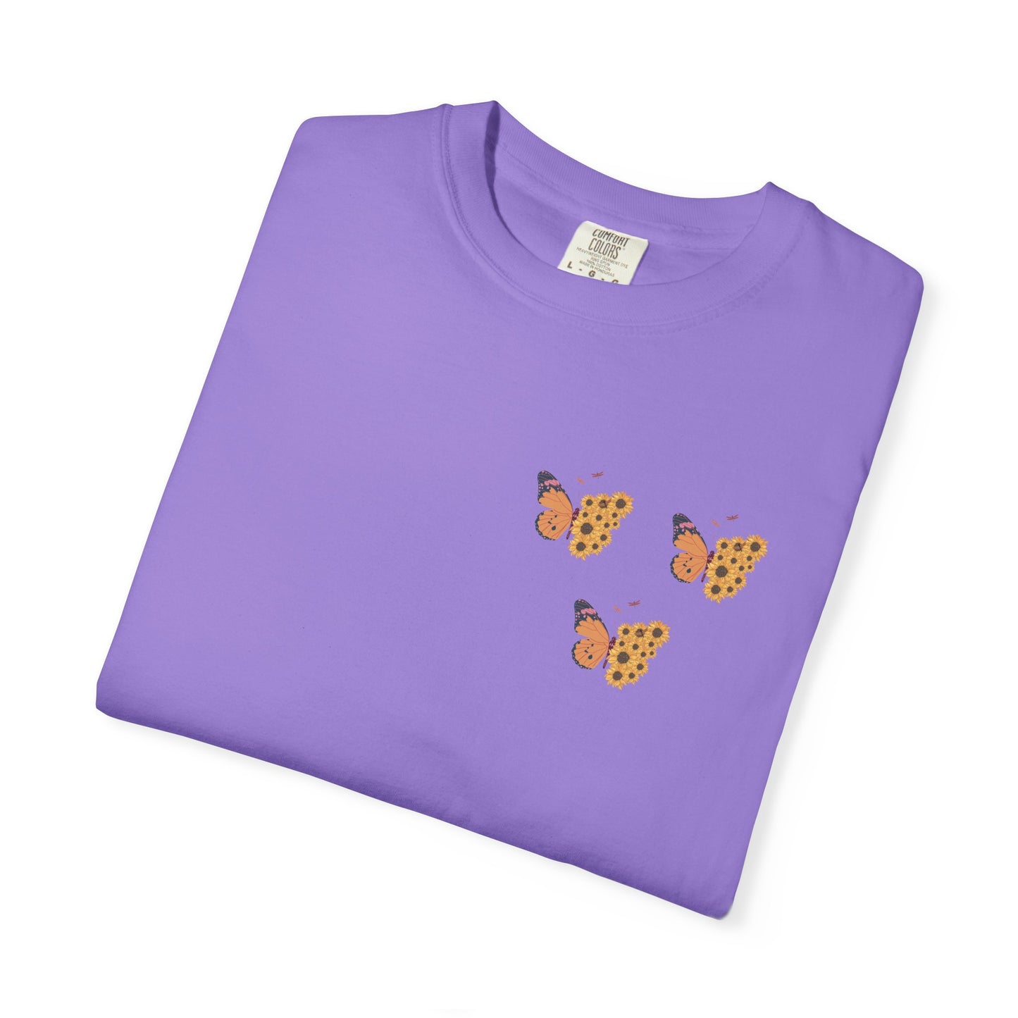 Butterfly Unisex Garment-Dyed T-Shirt for Nature Lovers