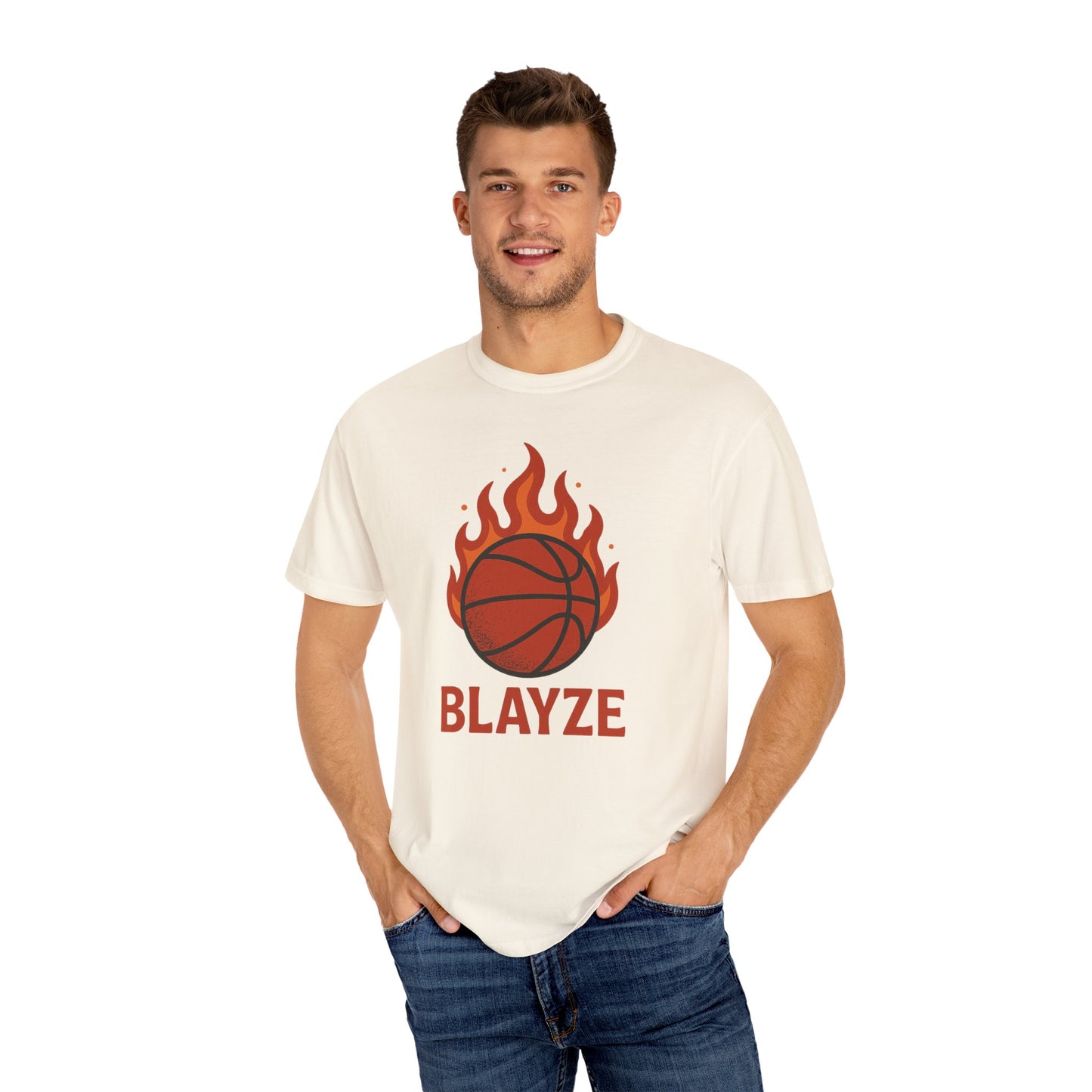 Blayze Flame Basketball Unisex T-Shirt - Perfect for Athletes & Fans!