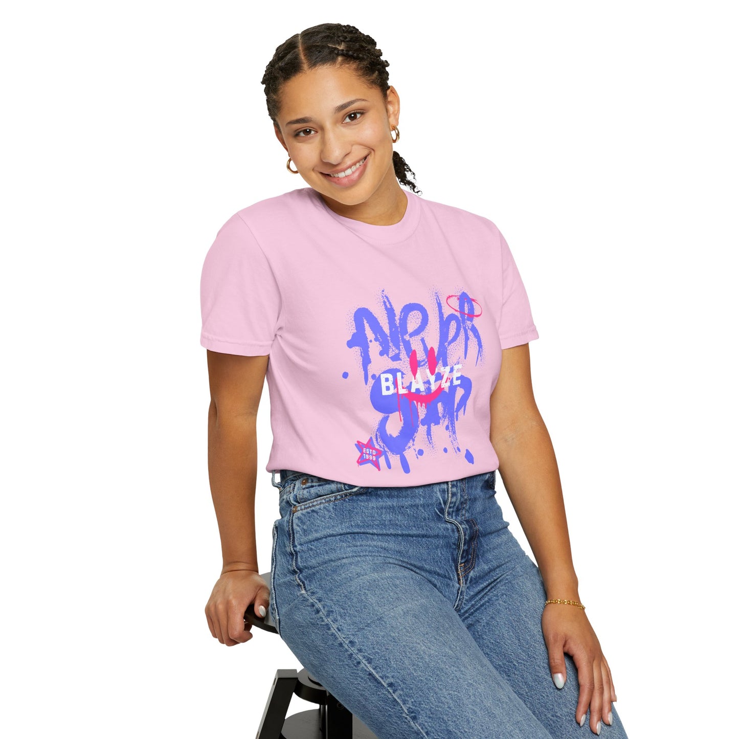 Graffiti Style Unisex Garment-Dyed T-Shirt - "Never Blend In"
