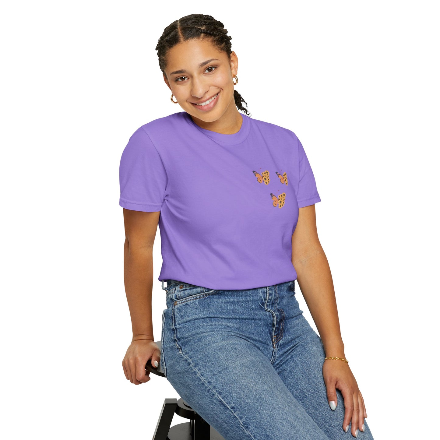 Butterfly Unisex Garment-Dyed T-Shirt for Nature Lovers