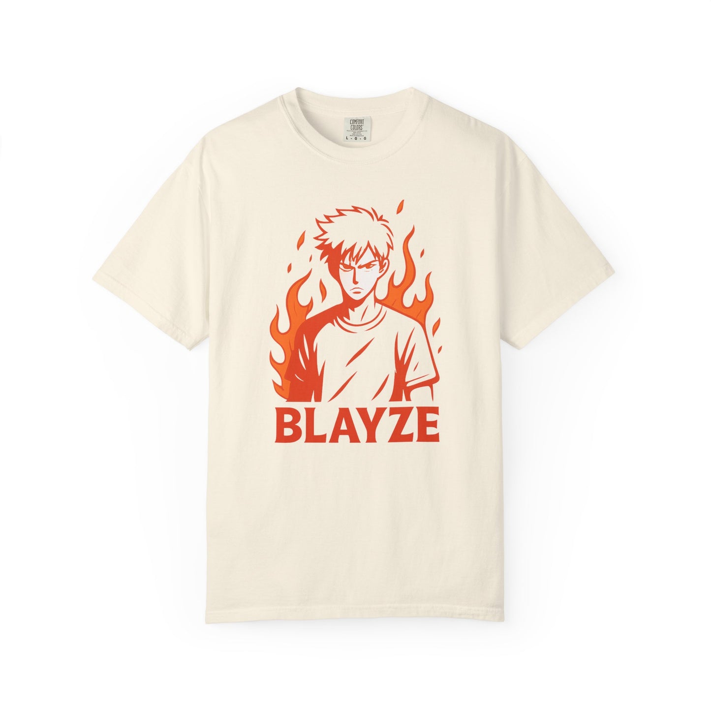 Unisex Blayze Fire Graphic T-Shirt - Cool Casual Wear for Anime Lovers