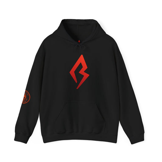 Unisex Heavy Blend Hooded Sweatshirt - Bold Lightning Design - Cozy Streetwear for Everyday Use