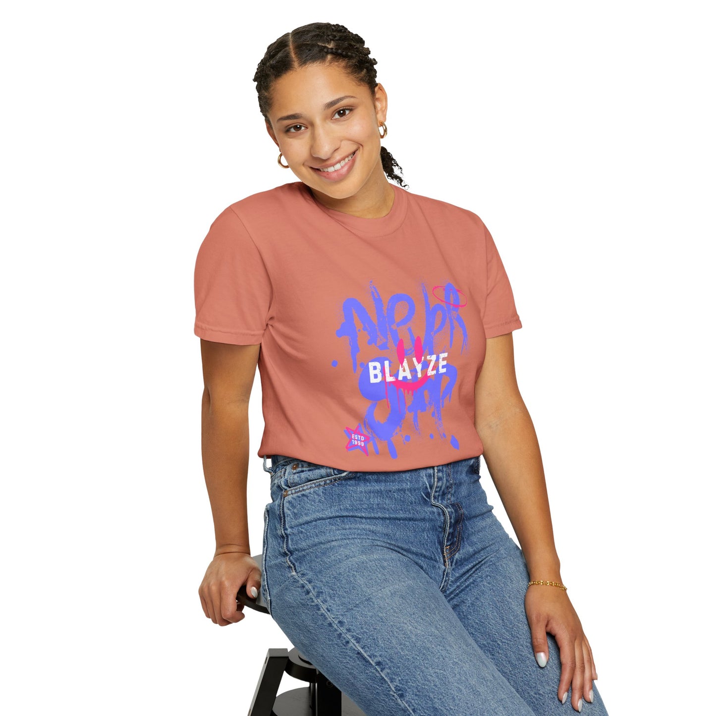 Graffiti Style Unisex Garment-Dyed T-Shirt - "Never Blend In"