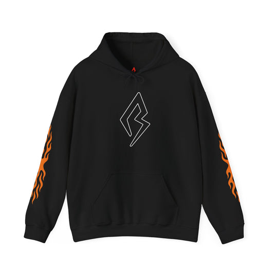 Unisex Heavy Blend™ Flame Design Hooded Sweatshirt - Cozy & Stylish Casual Wear