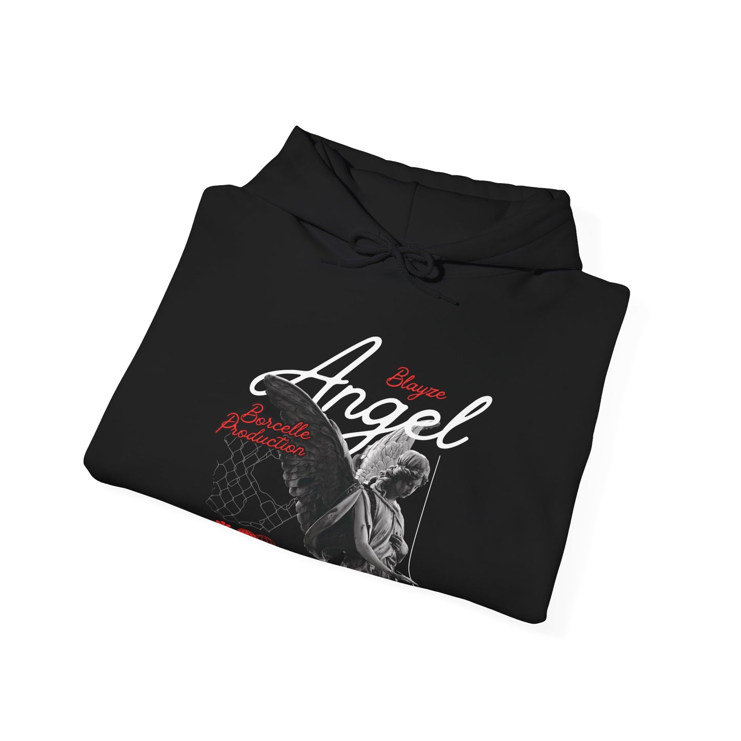 Unisex Heavy Blend™ Hooded Sweatshirt - Basketball Angel Graphic