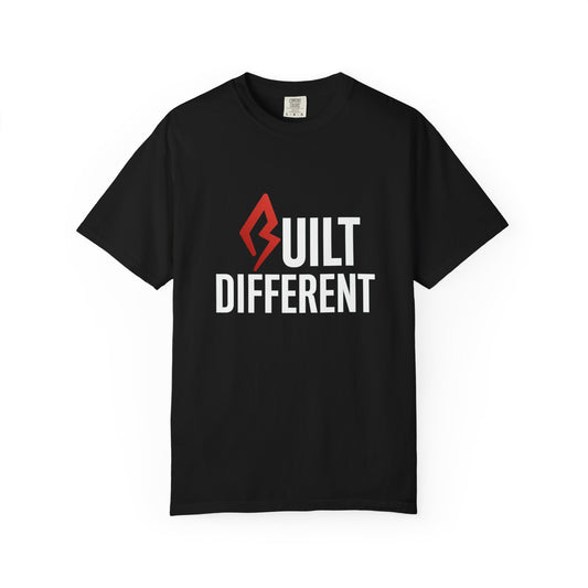 Unisex Built Different Garment-Dyed T-shirt | Casual Motivation Apparel