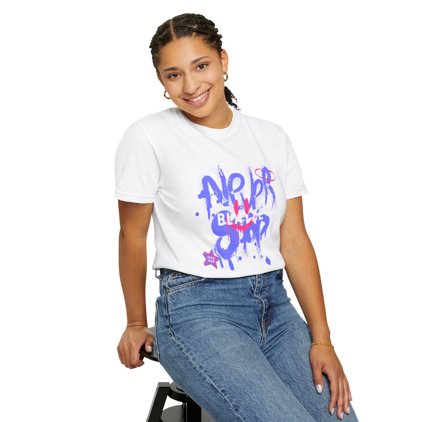 Graffiti Style Unisex Garment-Dyed T-Shirt - "Never Blend In"