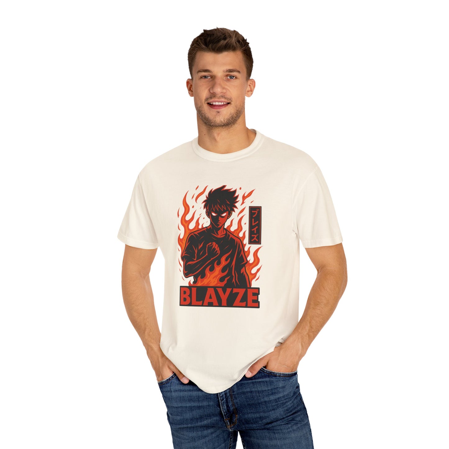Blayze Flame Graphic Unisex T-Shirt - Trendy Streetwear for Anime Fans