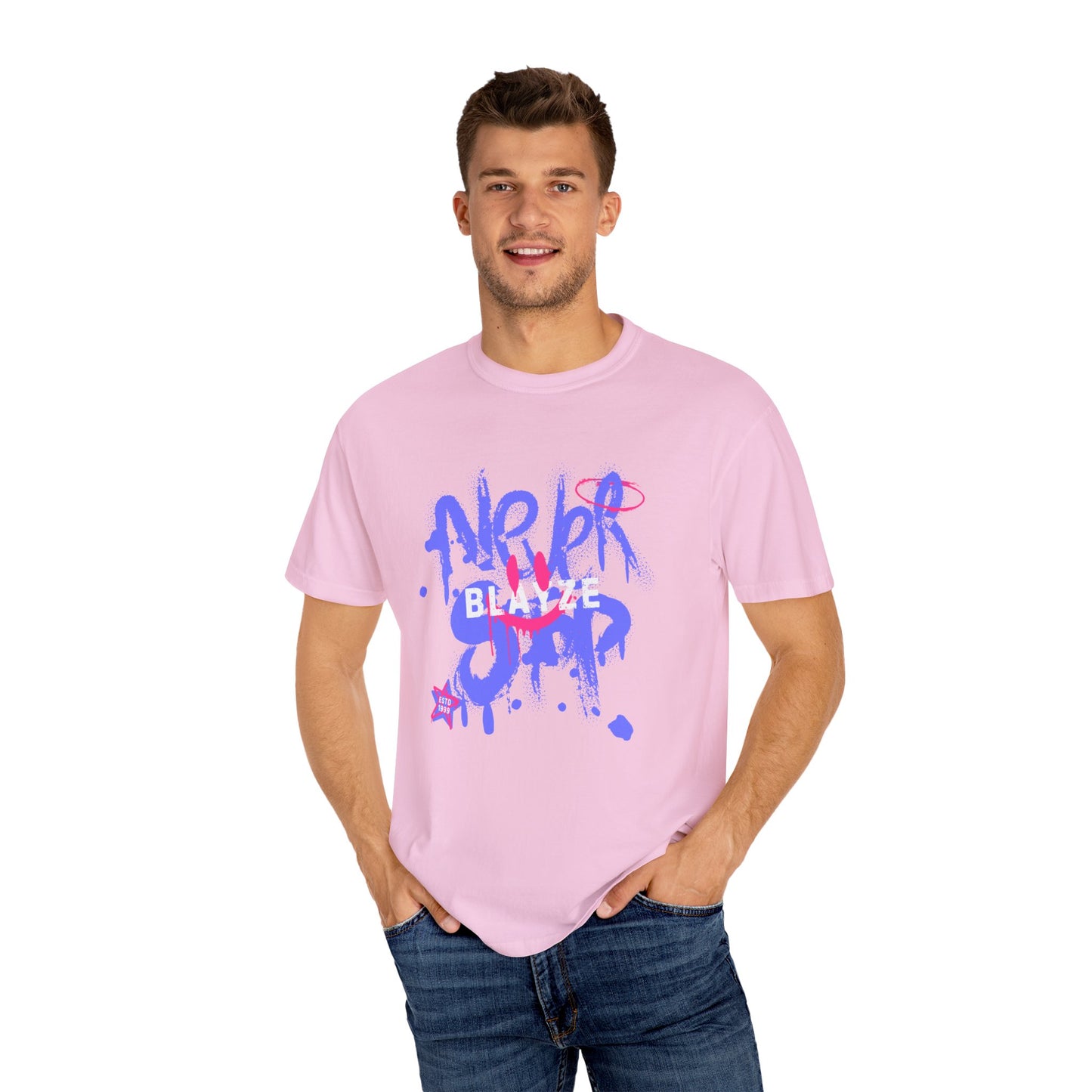 Graffiti Style Unisex Garment-Dyed T-Shirt - "Never Blend In"