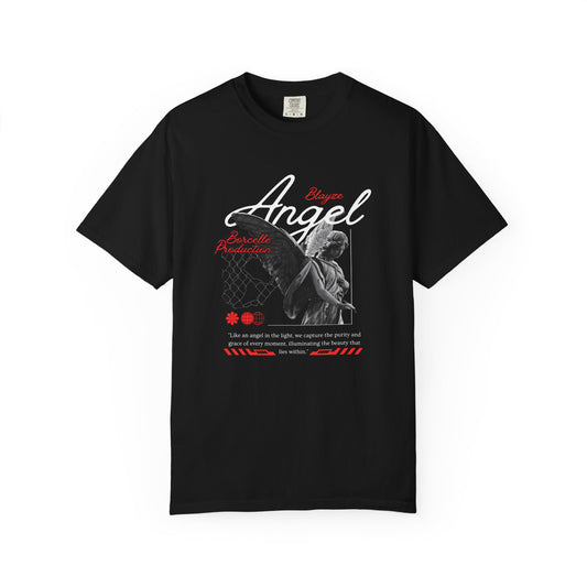 Unisex Garment-Dyed T-Shirt - ‘Angel’ Graphic Tee for Empowerment and Inspiration