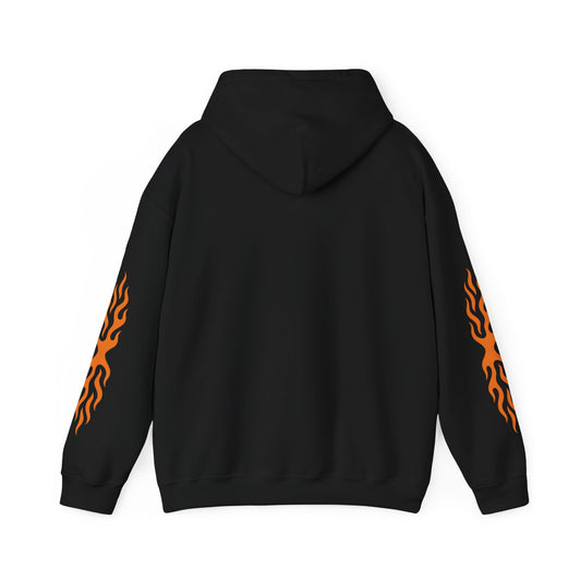 Unisex Heavy Blend™ Flame Design Hooded Sweatshirt - Cozy & Stylish Casual Wear