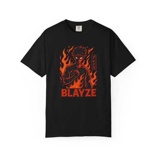 Blayze Flame Graphic Unisex T-Shirt - Trendy Streetwear for Anime Fans